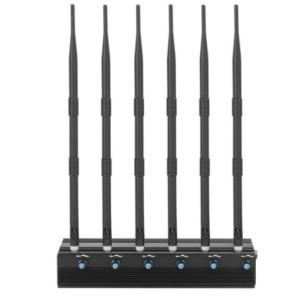 DC6 - 6 Antennas 2g 3G 4G Dektop Cellphone Jammer with Long Jamming Distance