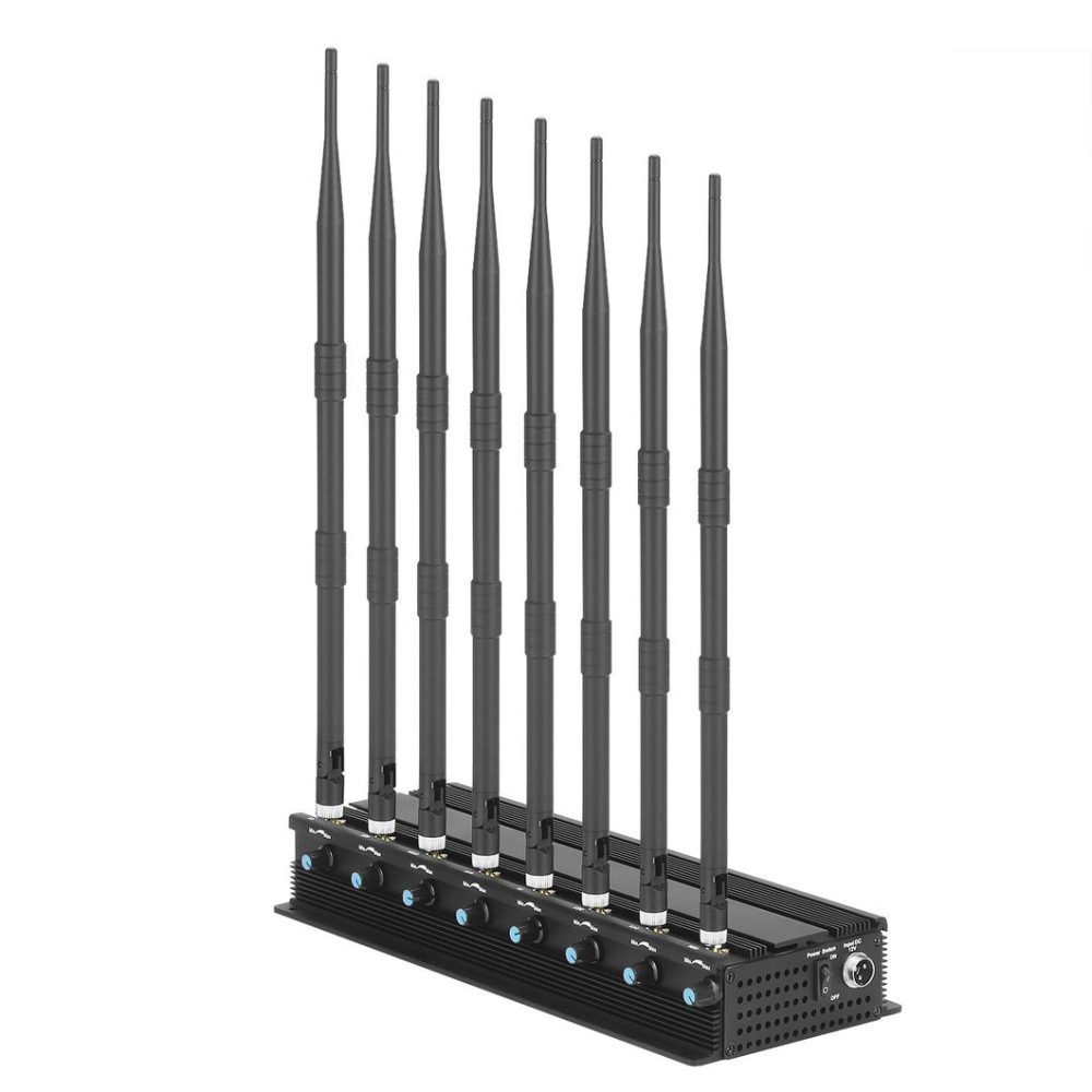 DC8 20 Watt 8 Antennas High Power GPS WiFi 4G 5g High Power Indoor Jammer