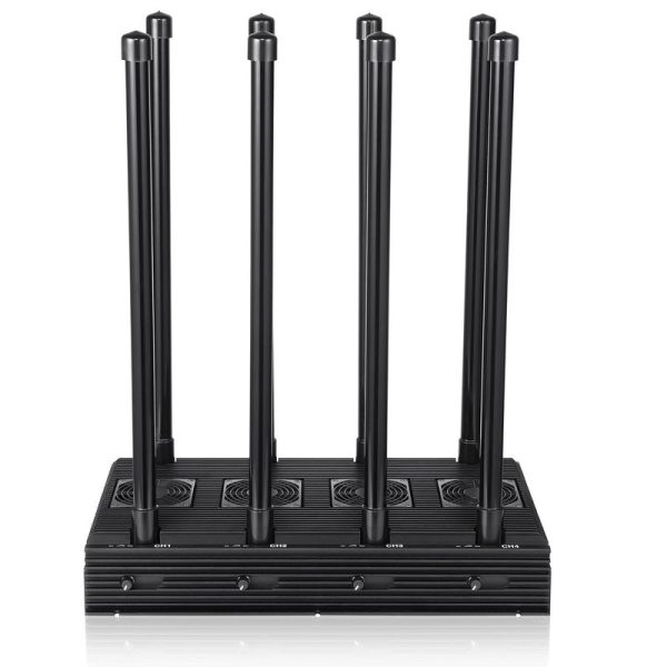 DC8-H 210W High Power 8 Bands Indoor Signal Jammer with Sheilding Range up to 150 Meters
