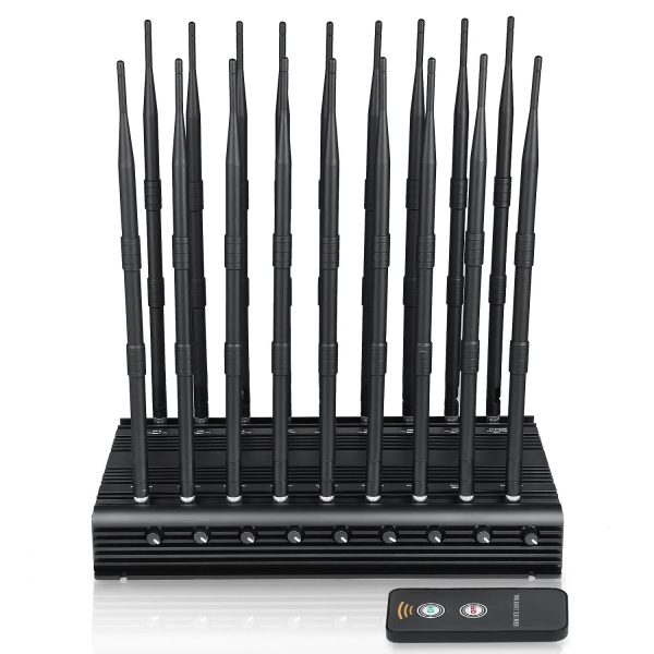 DC18 Desktop Full All in One 18 Antennas 5g Cell Phone Signal Jammer RF Signal Blocker