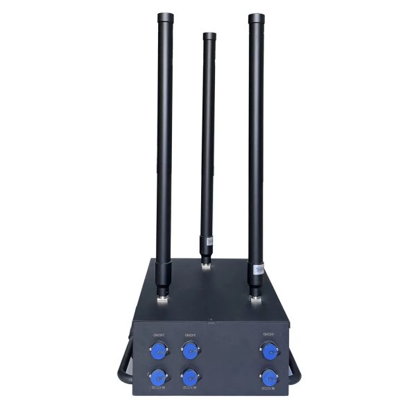WRJ-D3-2 150W High Power Signal Jammer with 3 Antennas Blocks Drone/Uav Signals
