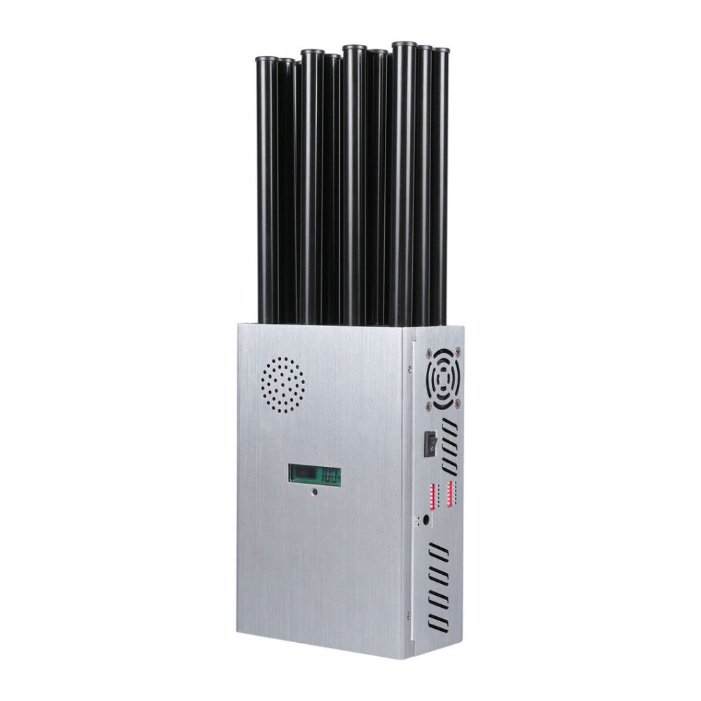 DP12-H High Power Portable 12 Antennas Jammer with High Gain 2.5dBi Antennas
