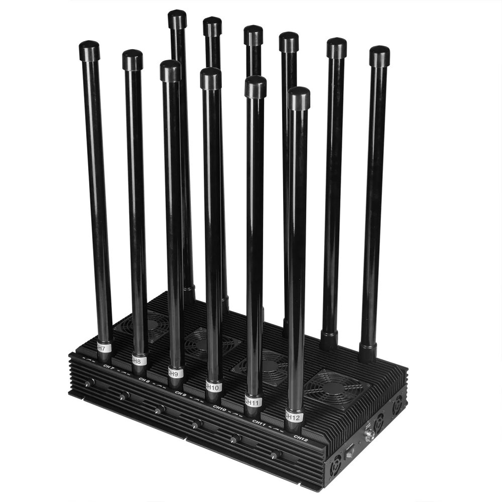 DC10-H 282W High Power Jammer with 12 Antennas Blocks Cellphone Frequency Signals - Image 2