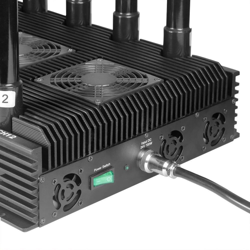 DC10-H 282W High Power Jammer with 12 Antennas Blocks Cellphone Frequency Signals - Image 3