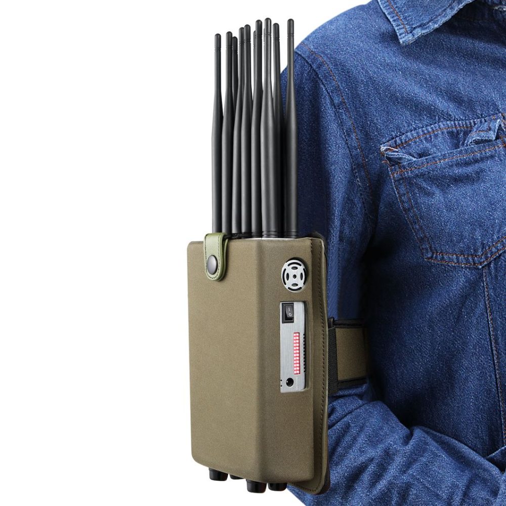 DP12 Portabel 12 Antennas 2g. 3G. 4G. 5g. Cellphone Signal Jammer Blocks GPS. 2.4G. 5.8g WiFi with Screen Display - Image 4
