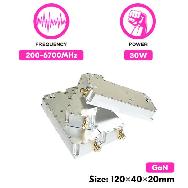 30W 200-6700MHz GaN Anti Drone Fpv Module Anti Drone Jammer Jamming Module
