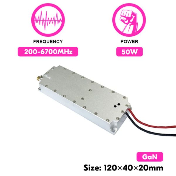 50W 200-6700MHz GaN Anti Drone Fpv Module Anti Drone Jammer Jamming Module